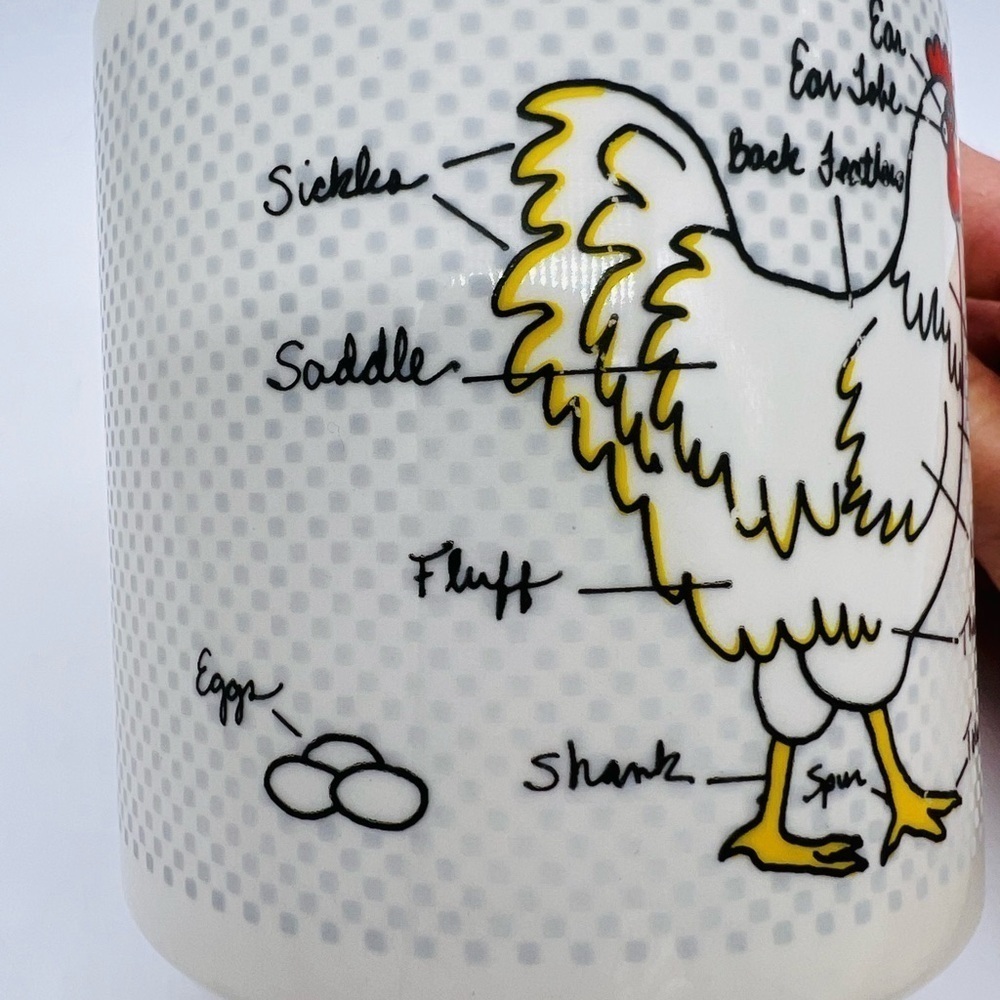 BEVVY VINTAGE 1983 CHICKEN ROOSTER COFFEE MUG - Picture 9 of 11